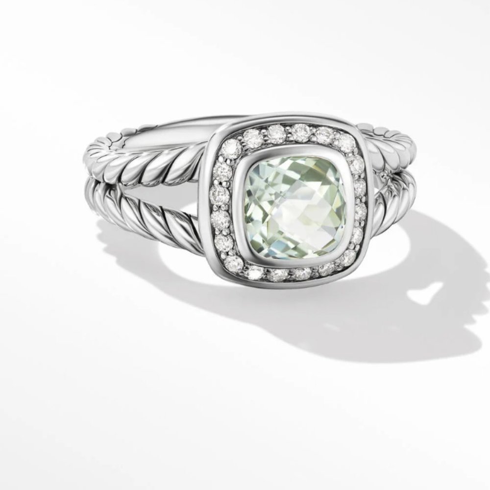 DAVID YURMAN Petite Albion Ring in Prasiolite/Sterling Silver